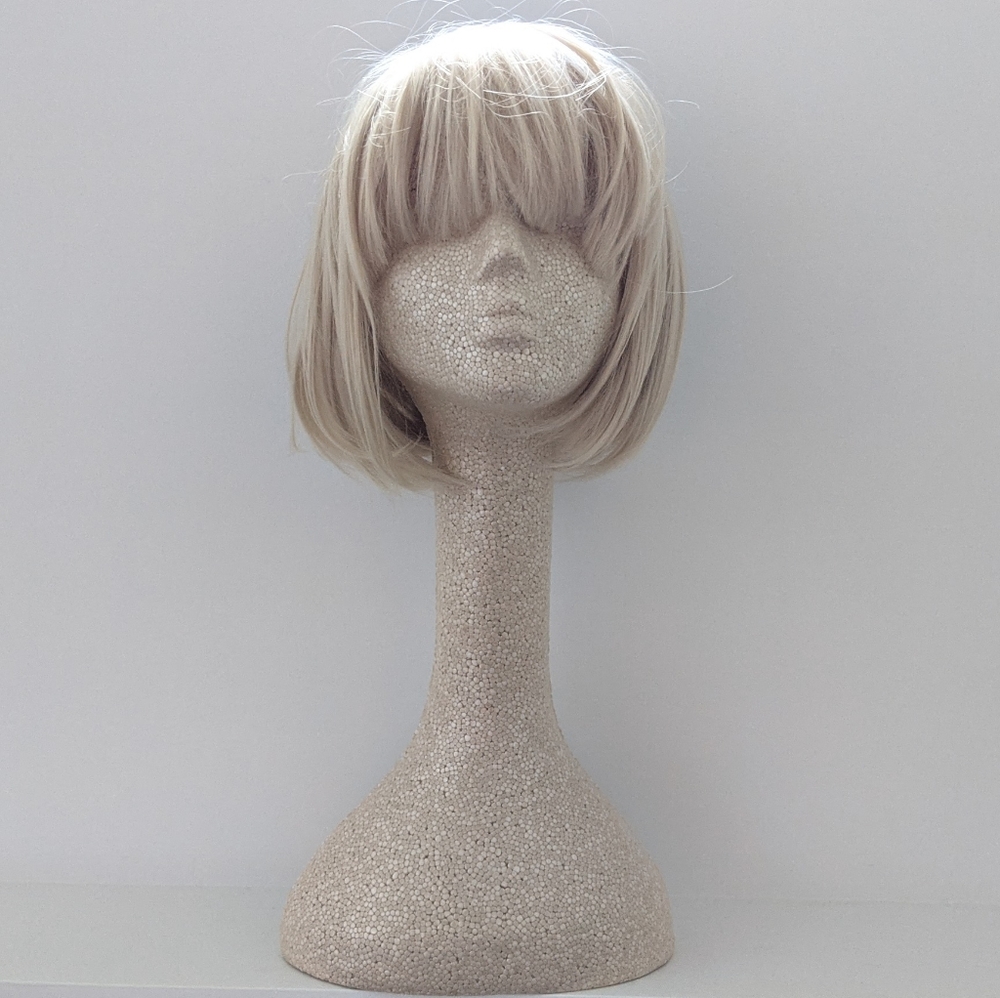 Vanilla blonde french bob wig